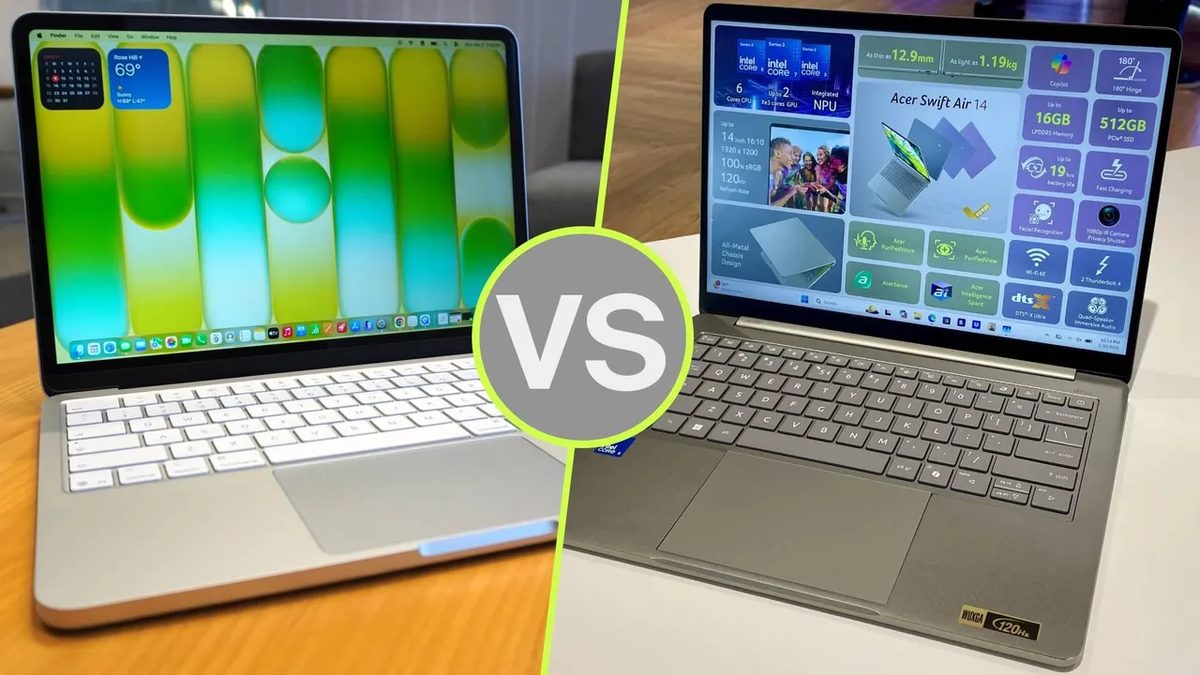 Acer Swift Air 14 против MacBook Neo: какой бюджетный ноутбук лучше?