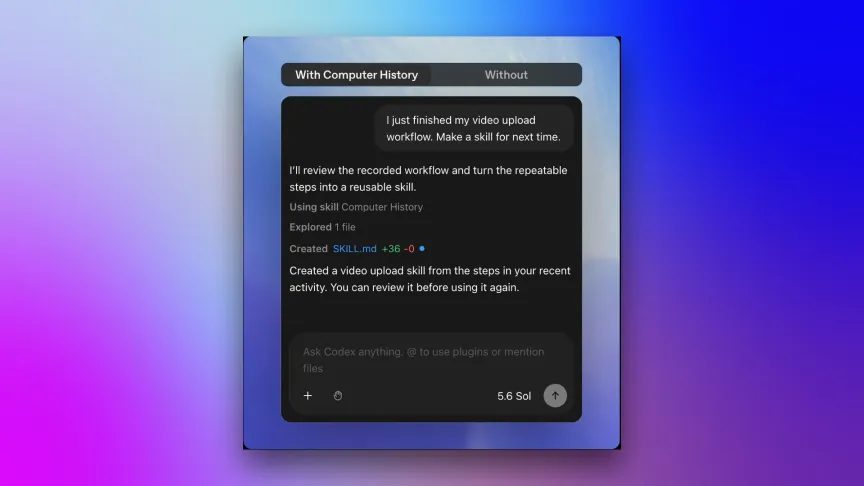 ChatGPT для Mac научился запоминать действия пользователя