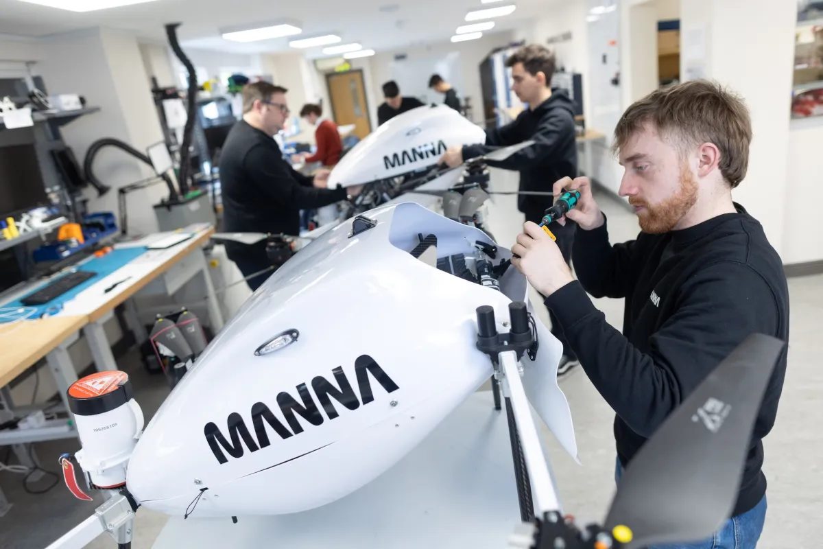 Ирландский стартап Manna Aero расширяется в США с заводом дронов