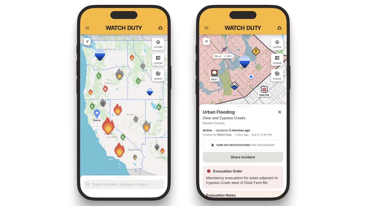 Watch Duty Adds Flood Tracking Feature in the U.S.